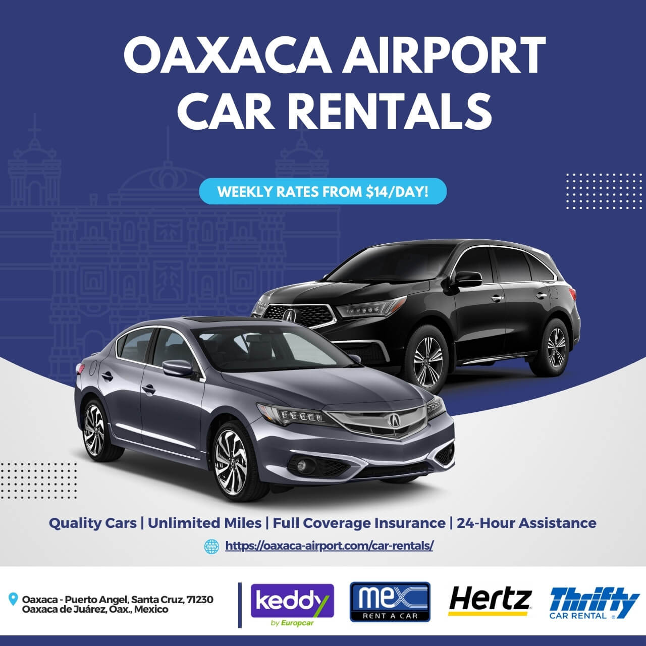 Oaxaca Airport Car Rentals